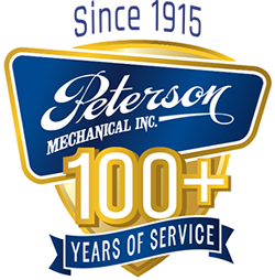 Peterson Mechanical's 100+ Year Anniversary Logo